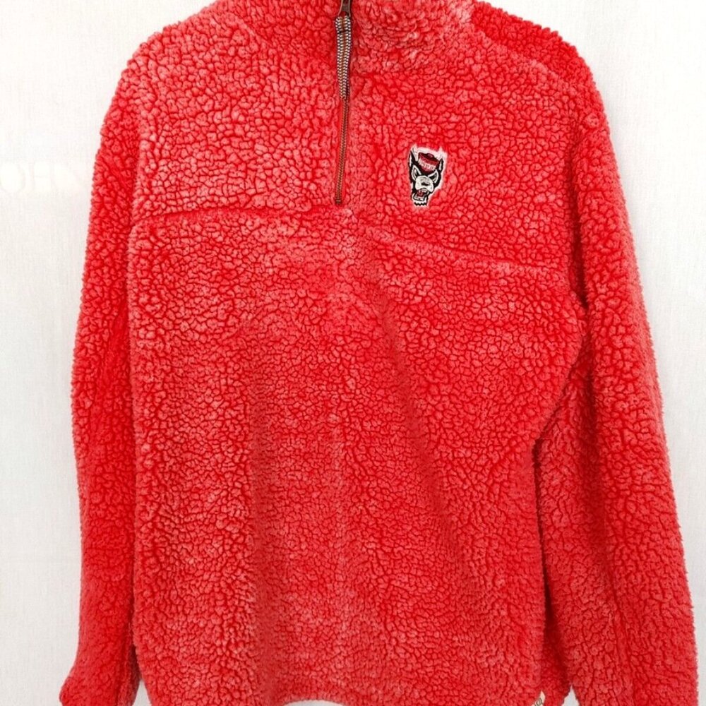 NWT Unisex NC STATE 🐺 Red Sherpa with Embroidered logo